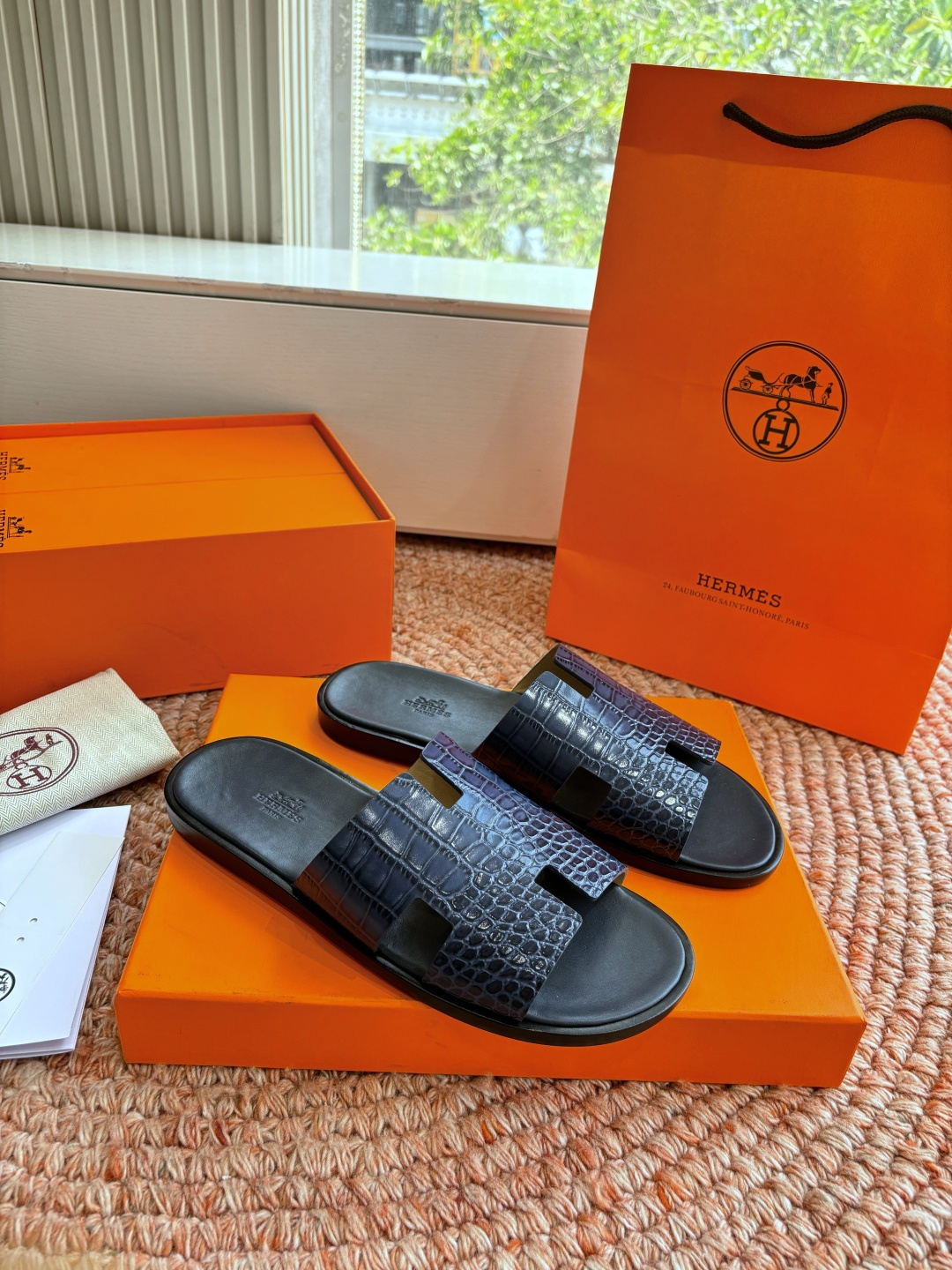 🌾G052所见即所得顶版2026春夏新款HERMES爱马仕专柜新款最近火到不行的情侣款H二舅鞋猪鼻子凉鞋