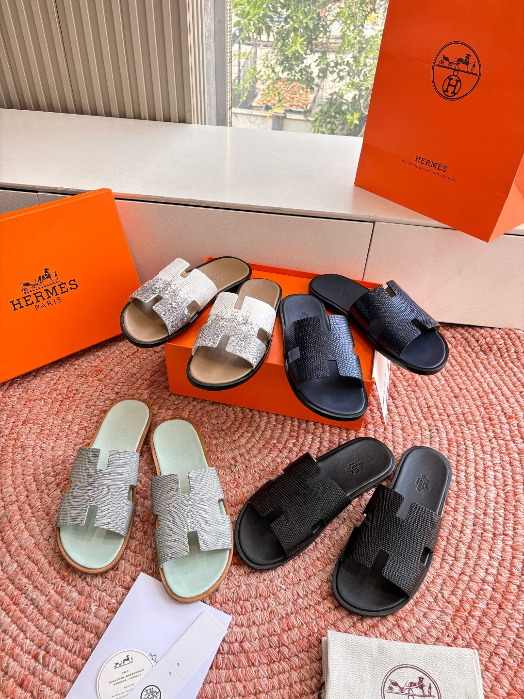 🌾G052所见即所得顶版2026春夏新款HERMES爱马仕专柜新款最近火到不行的情侣款H二舅鞋猪鼻子凉鞋
