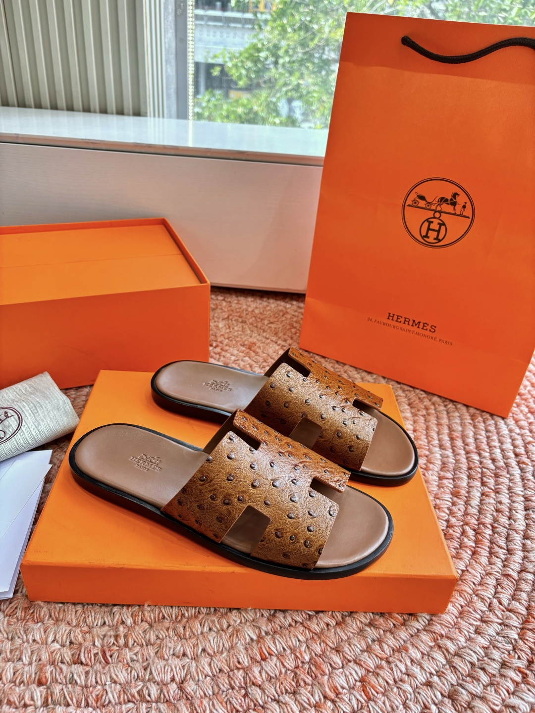 🌾G052所见即所得顶版2026春夏新款HERMES爱马仕专柜新款最近火到不行的情侣款H二舅鞋猪鼻子凉鞋