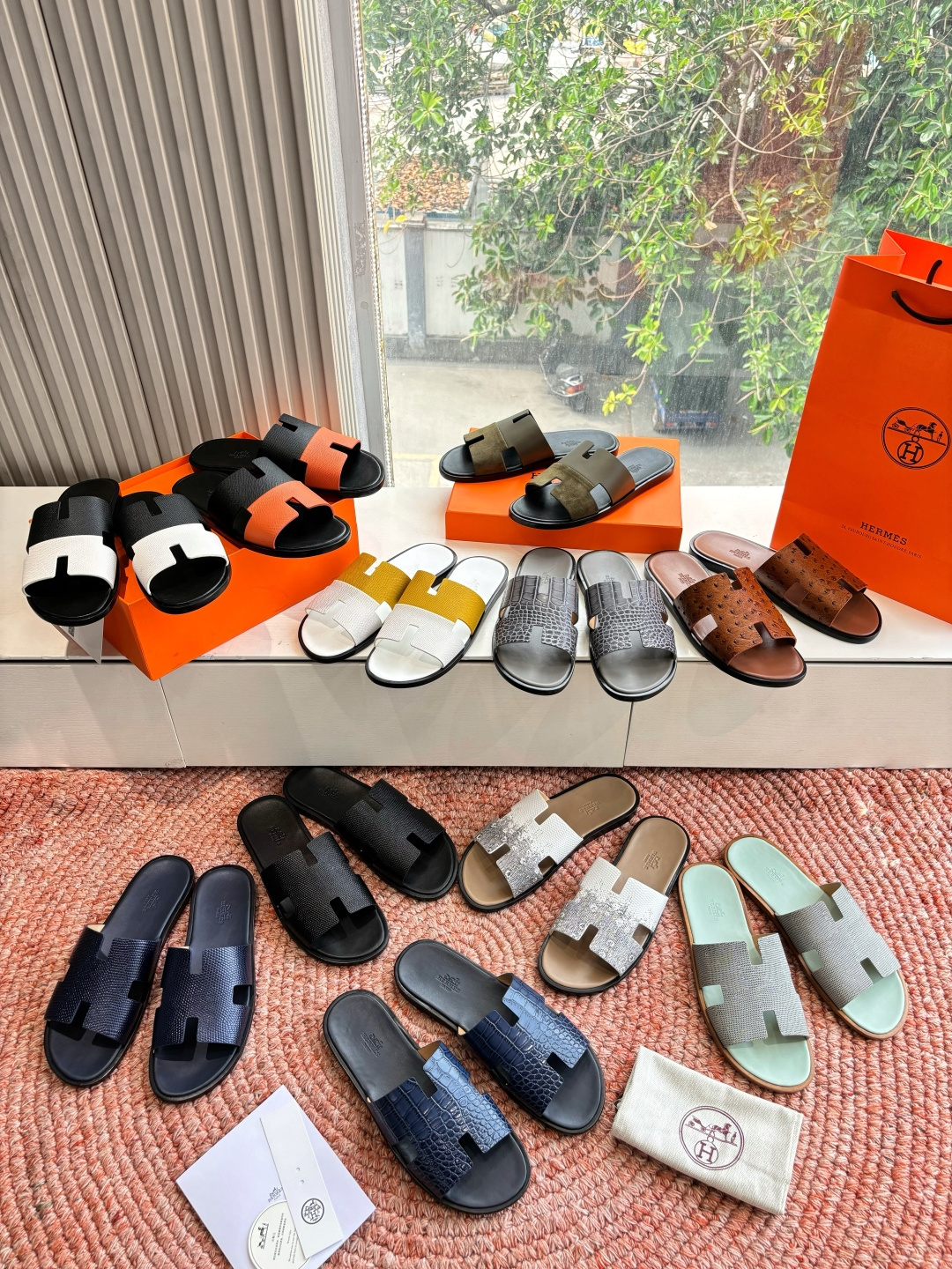 🌾G052所见即所得顶版2026春夏新款HERMES爱马仕专柜新款最近火到不行的情侣款H二舅鞋猪鼻子凉鞋