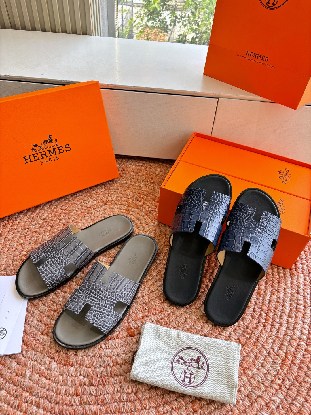 🌾G052所见即所得顶版2026春夏新款HERMES爱马仕专柜新款最近火到不行的情侣款H二舅鞋猪鼻子凉鞋