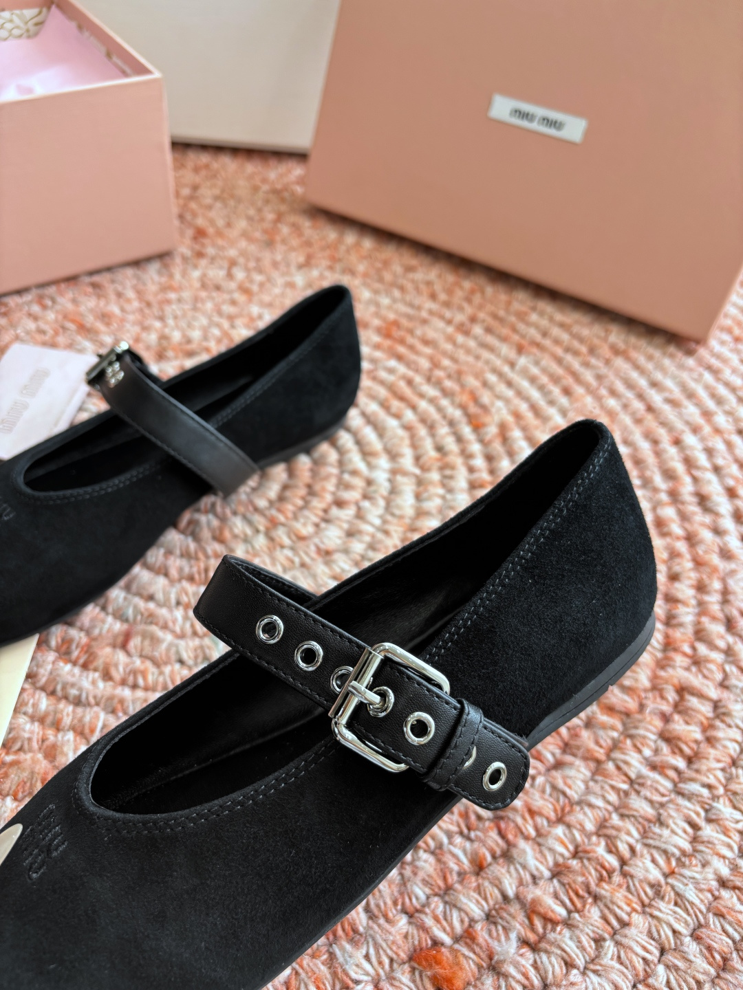 🌾G027代购级Miu Miu 缪缪玛丽珍单鞋女士蝴蝶结装饰缎面芭蕾舞独家高版 Miu Miu新款平底芭