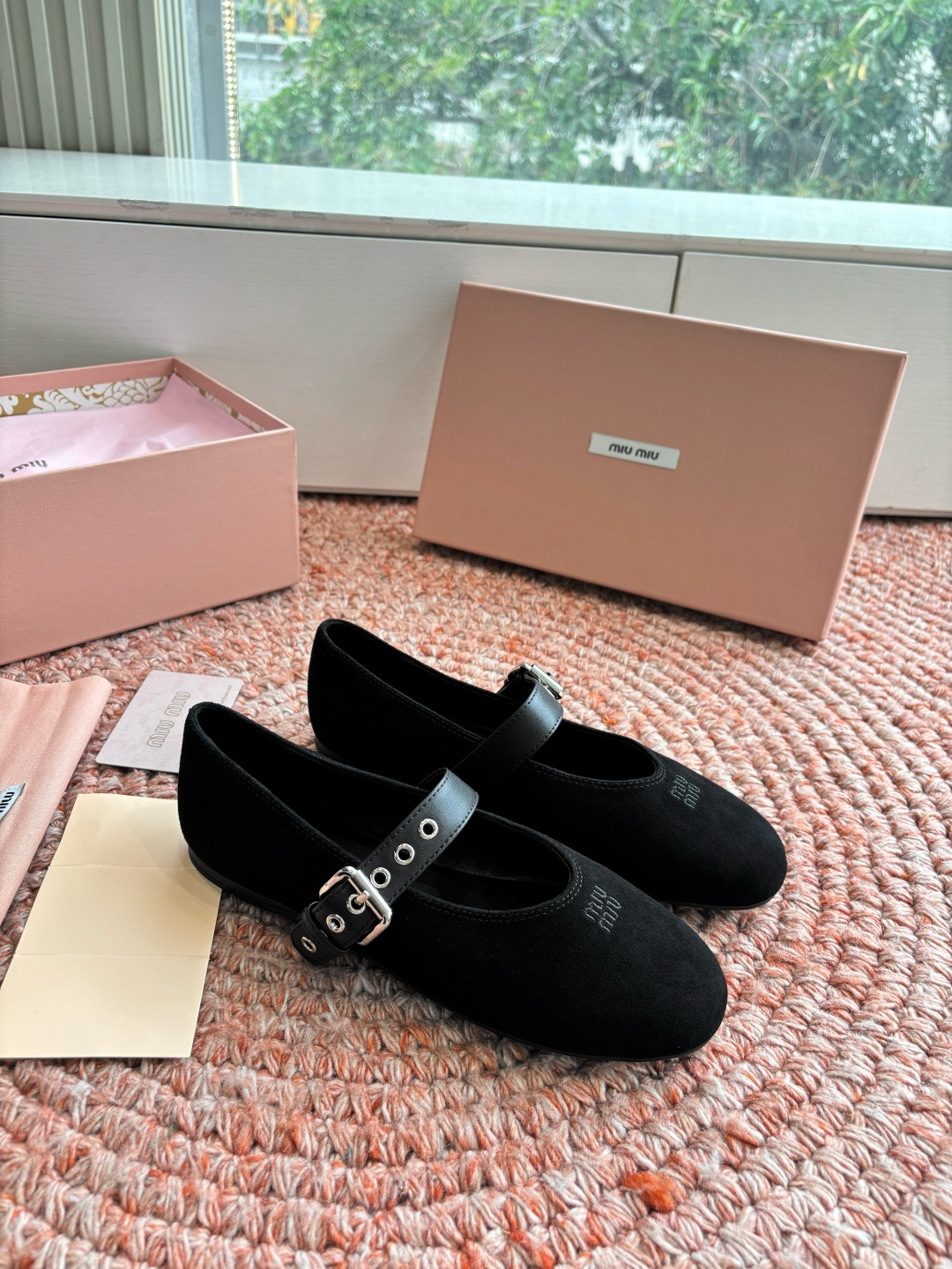 🌾G027代购级Miu Miu 缪缪玛丽珍单鞋女士蝴蝶结装饰缎面芭蕾舞独家高版 Miu Miu新款平底芭