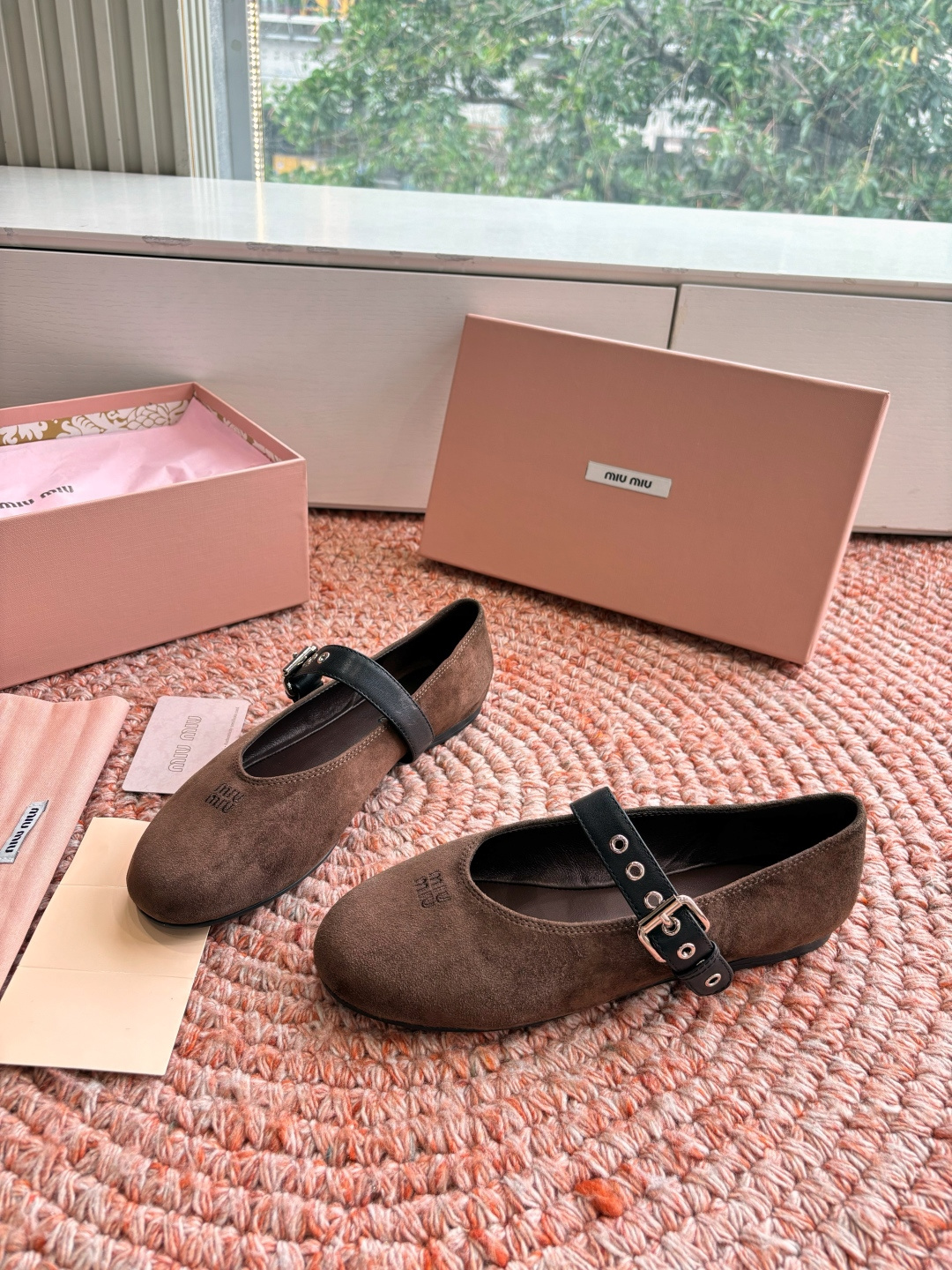 🌾G027代购级Miu Miu 缪缪玛丽珍单鞋女士蝴蝶结装饰缎面芭蕾舞独家高版 Miu Miu新款平底芭