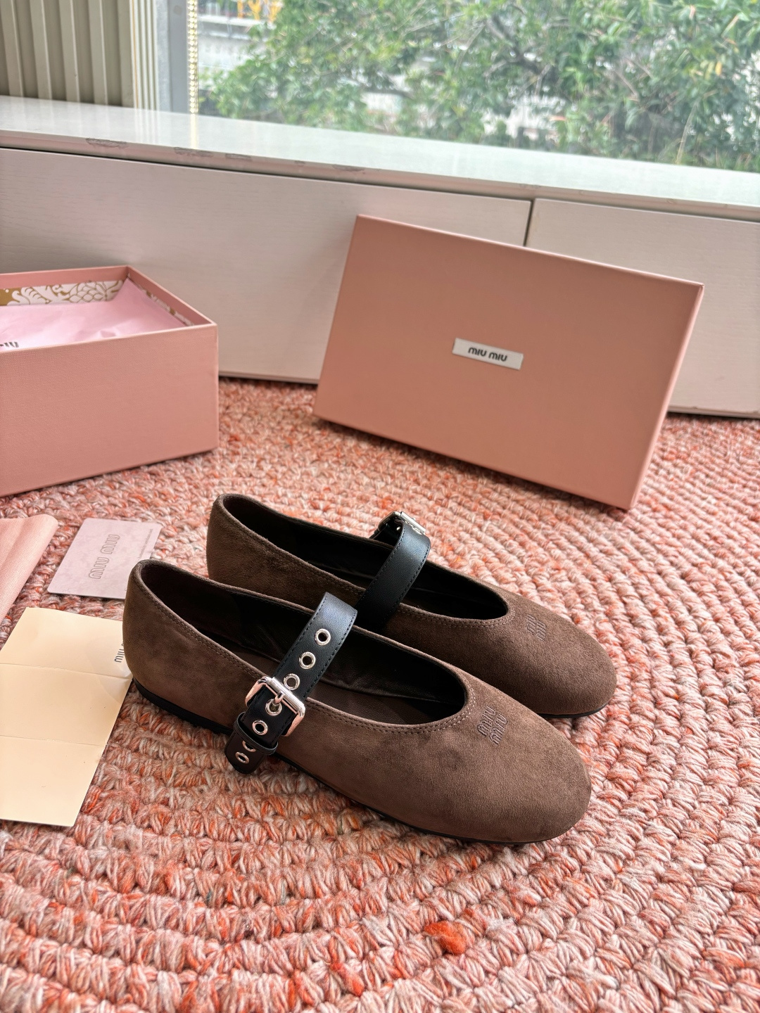 🌾G027代购级Miu Miu 缪缪玛丽珍单鞋女士蝴蝶结装饰缎面芭蕾舞独家高版 Miu Miu新款平底芭