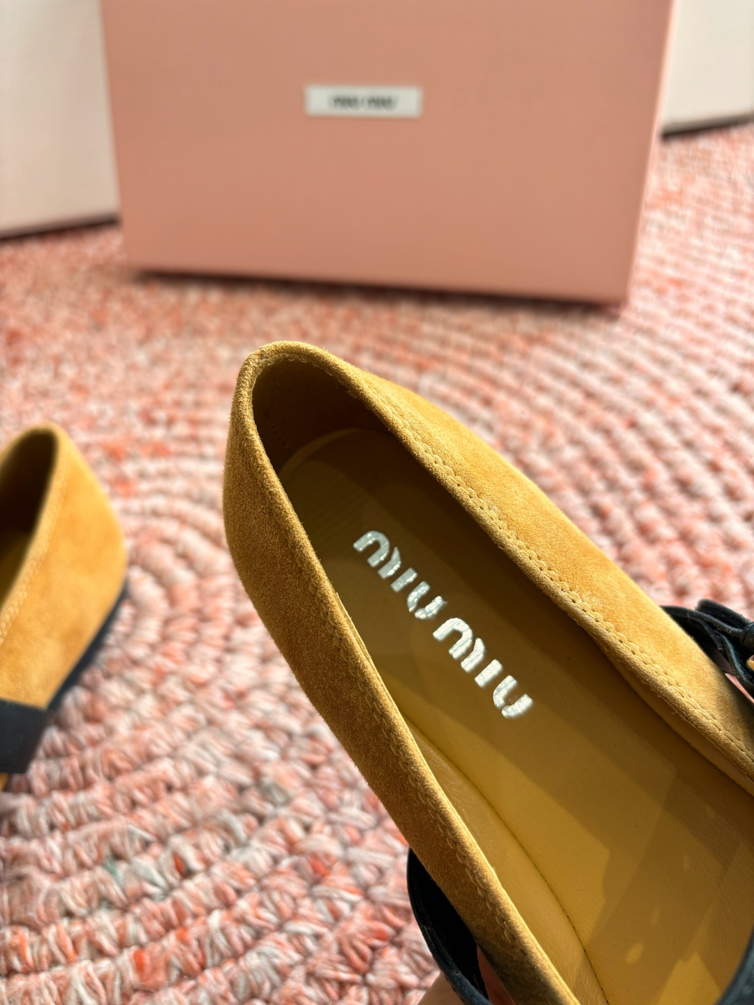 🌾G027代购级Miu Miu 缪缪玛丽珍单鞋女士蝴蝶结装饰缎面芭蕾舞独家高版 Miu Miu新款平底芭