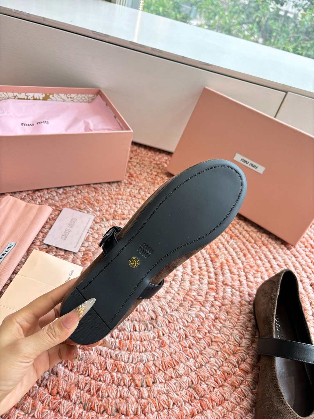🌾G027代购级Miu Miu 缪缪玛丽珍单鞋女士蝴蝶结装饰缎面芭蕾舞独家高版 Miu Miu新款平底芭
