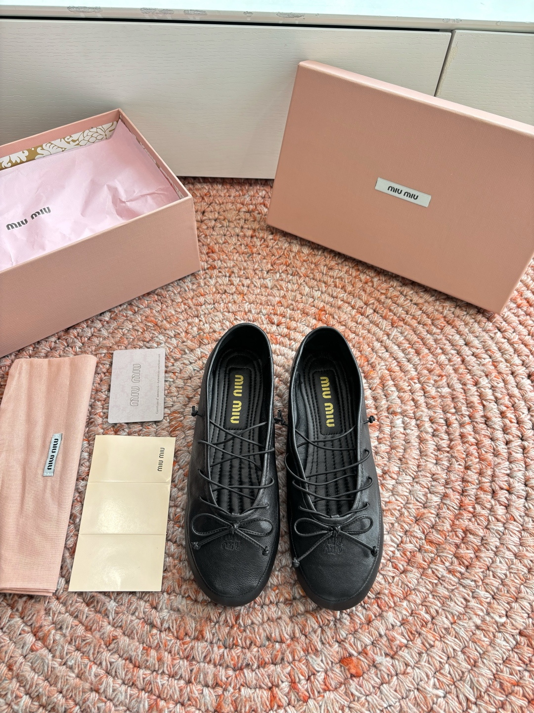 🌾G0286代购级Miu Miu 缪缪玛丽珍单鞋女士蝴蝶结装饰缎面芭蕾舞独家高版 Miu Miu新款平底