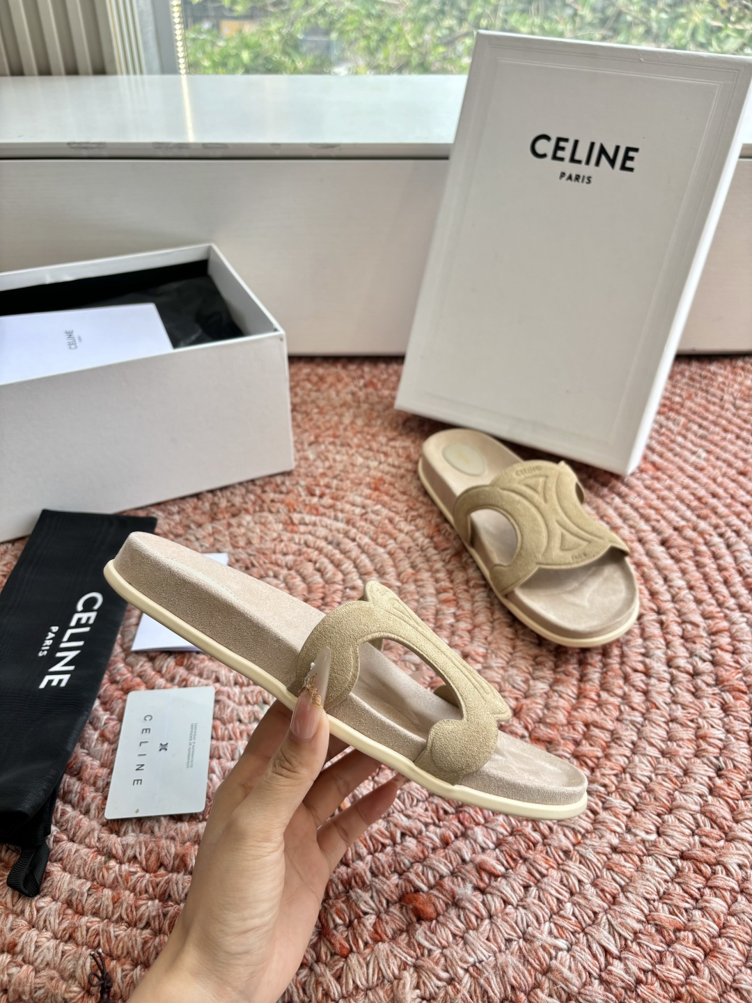 🌾G067😃所见即所得代购级别老钱风CELINE思琳赛琳CELINE RUNNER 有CELINE标志侧