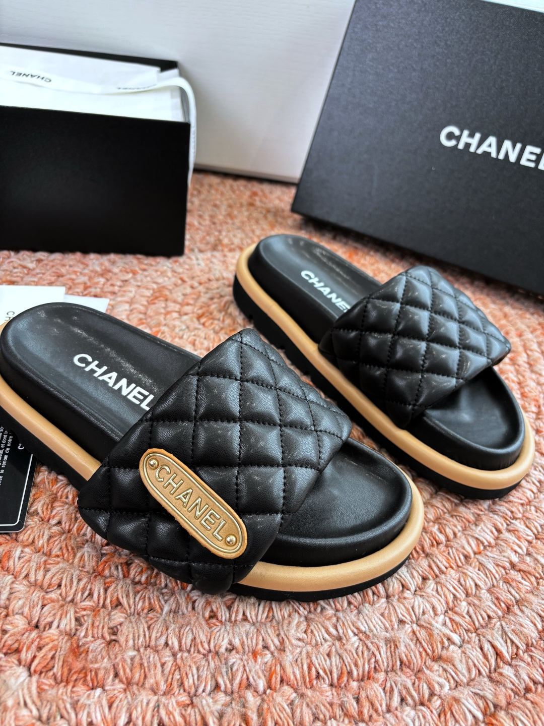 🌾G021顶级品质Louis vuitt路易威蹬lv面包拖拖限定款居家酒店拖鞋 皮草拖鞋頂级品质🔝水貂打