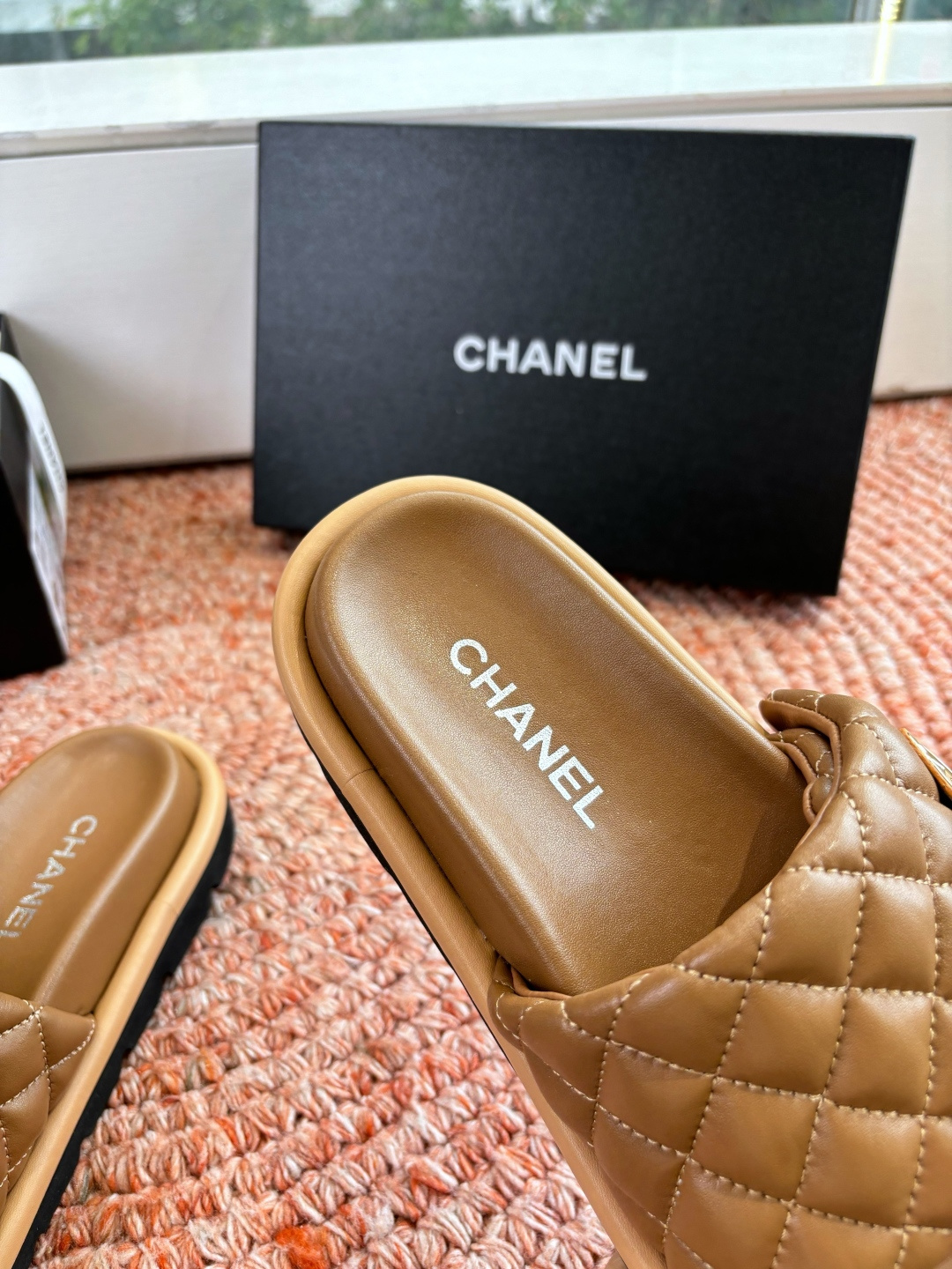 🌾G021顶级品质Louis vuitt路易威蹬lv面包拖拖限定款居家酒店拖鞋 皮草拖鞋頂级品质🔝水貂打