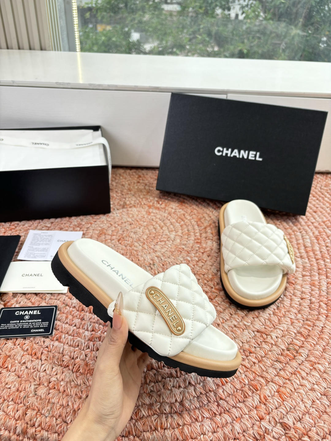 🌾G021顶级品质Louis vuitt路易威蹬lv面包拖拖限定款居家酒店拖鞋 皮草拖鞋頂级品质🔝水貂打