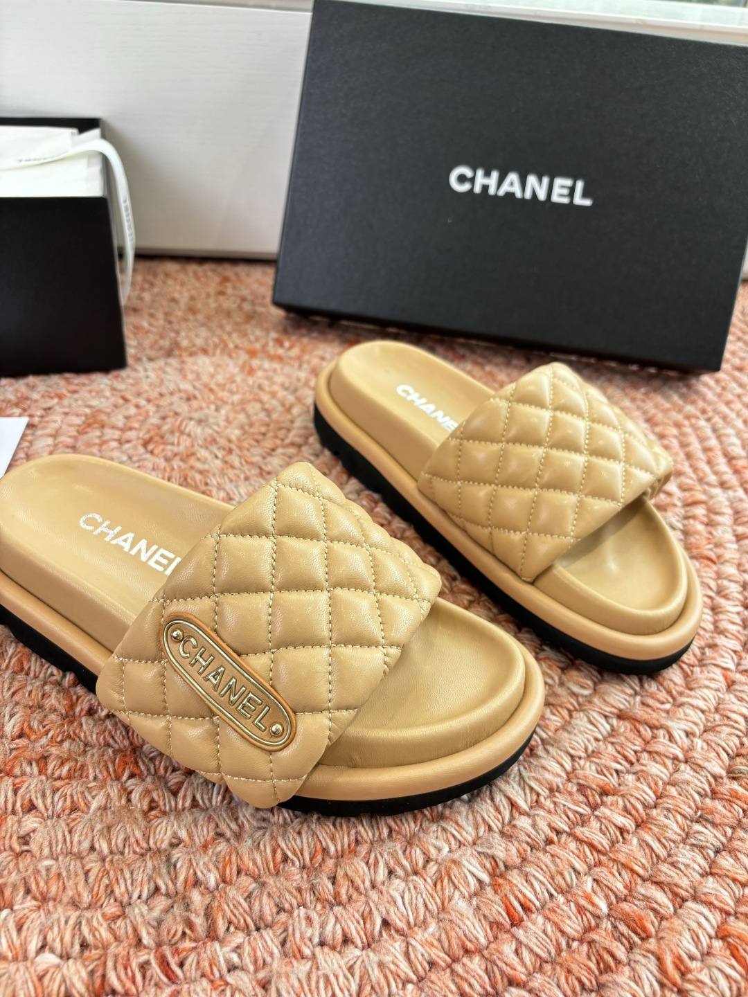 🌾G021顶级品质Louis vuitt路易威蹬lv面包拖拖限定款居家酒店拖鞋 皮草拖鞋頂级品质🔝水貂打