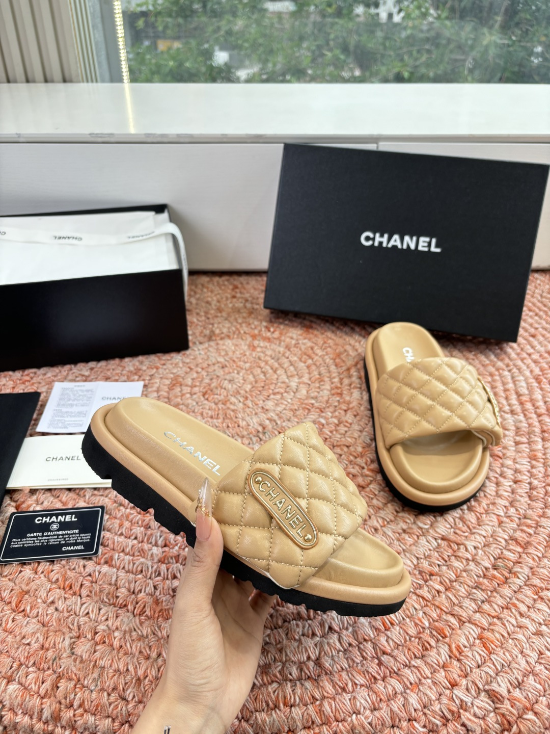 🌾G021顶级品质Louis vuitt路易威蹬lv面包拖拖限定款居家酒店拖鞋 皮草拖鞋頂级品质🔝水貂打