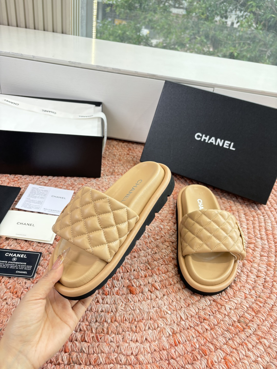 🌾G021顶级品质Louis vuitt路易威蹬lv面包拖拖限定款居家酒店拖鞋 皮草拖鞋頂级品质🔝水貂打