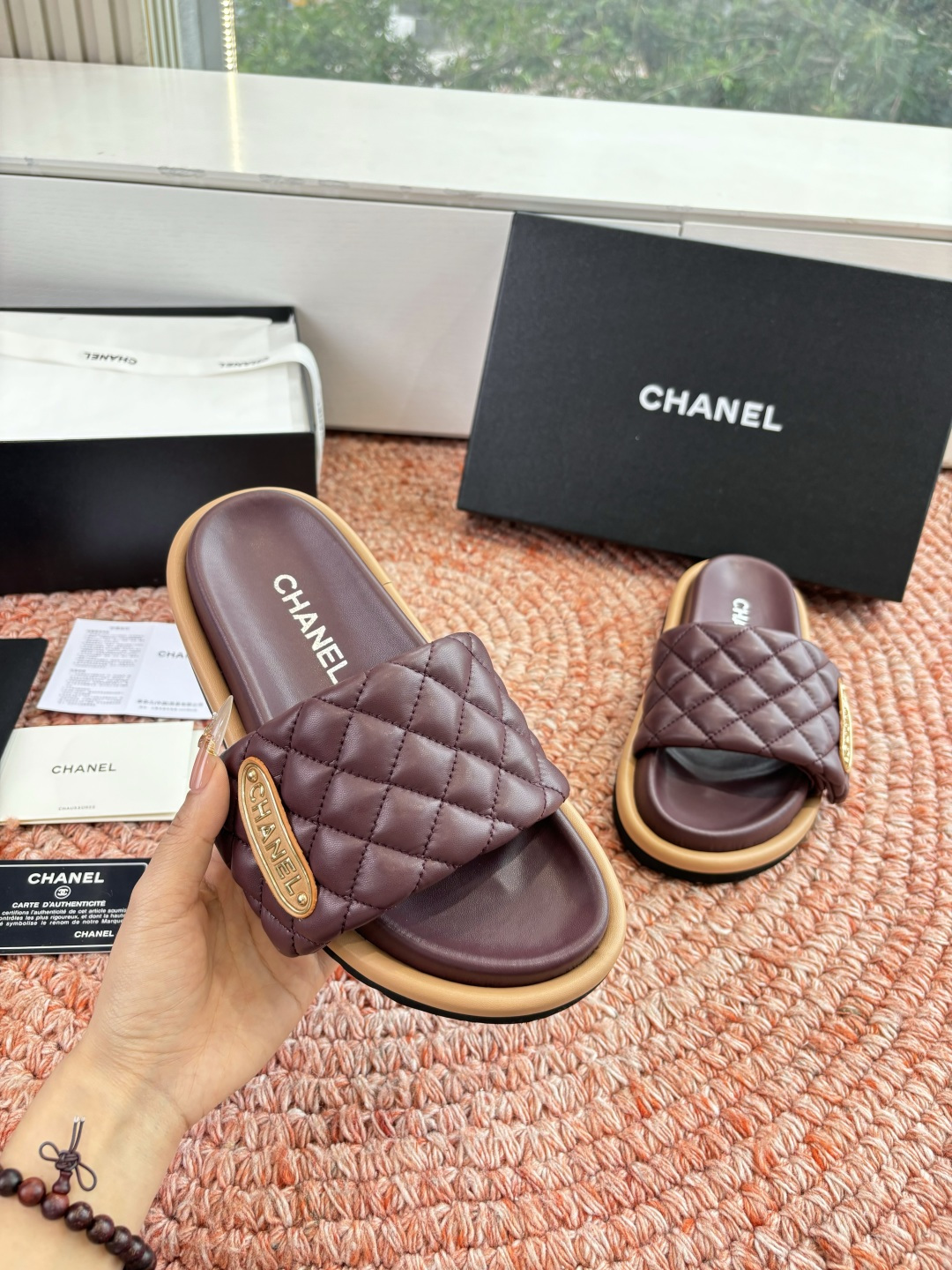 🌾G021顶级品质Louis vuitt路易威蹬lv面包拖拖限定款居家酒店拖鞋 皮草拖鞋頂级品质🔝水貂打