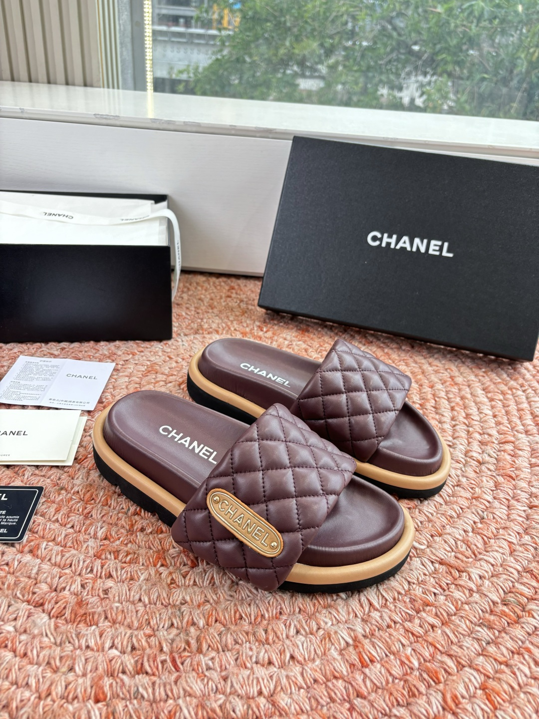 🌾G021顶级品质Louis vuitt路易威蹬lv面包拖拖限定款居家酒店拖鞋 皮草拖鞋頂级品质🔝水貂打