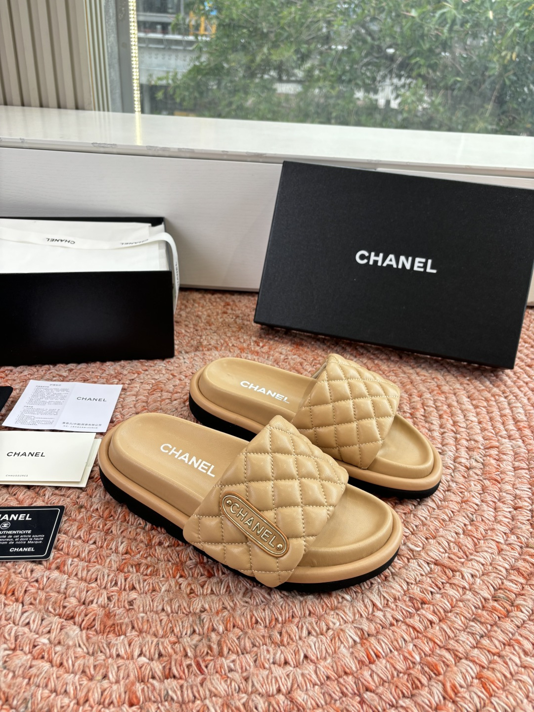 🌾G021顶级品质Louis vuitt路易威蹬lv面包拖拖限定款居家酒店拖鞋 皮草拖鞋頂级品质🔝水貂打