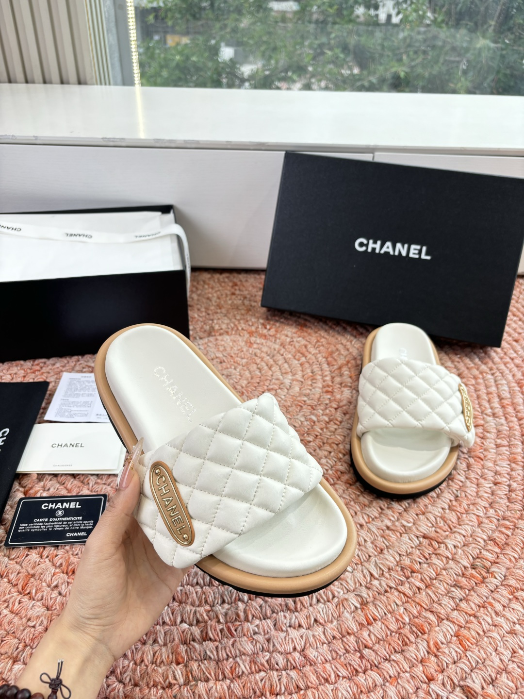 🌾G021顶级品质Louis vuitt路易威蹬lv面包拖拖限定款居家酒店拖鞋 皮草拖鞋頂级品质🔝水貂打