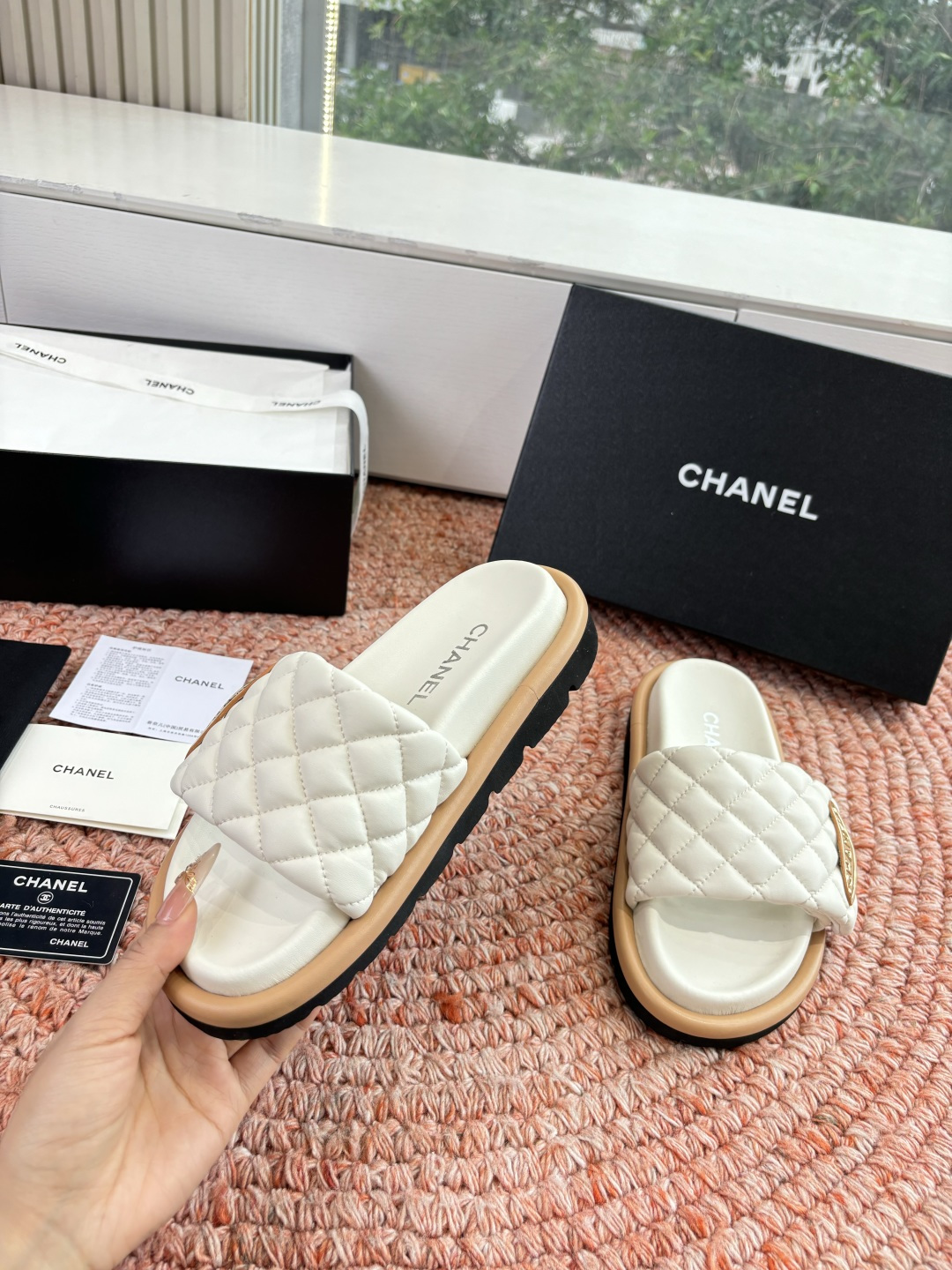 🌾G021顶级品质Louis vuitt路易威蹬lv面包拖拖限定款居家酒店拖鞋 皮草拖鞋頂级品质🔝水貂打