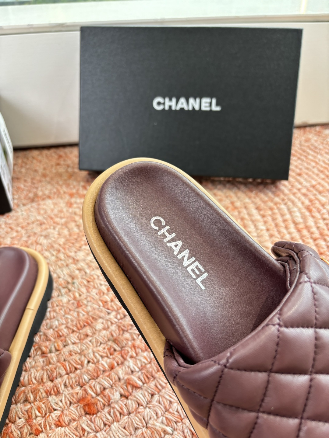 🌾G021顶级品质Louis vuitt路易威蹬lv面包拖拖限定款居家酒店拖鞋 皮草拖鞋頂级品质🔝水貂打