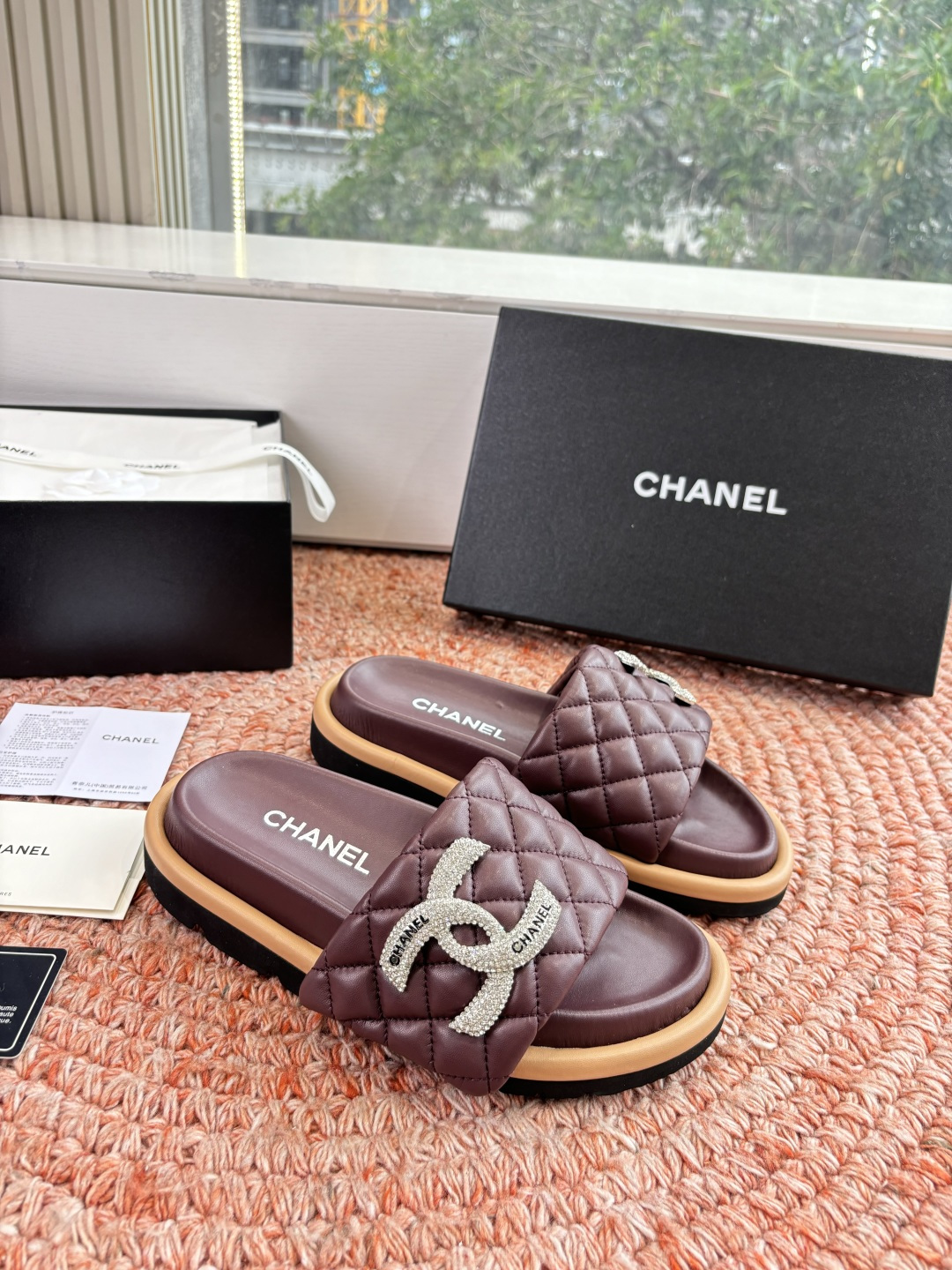 🌾G021顶级品质Louis vuitt路易威蹬lv面包拖拖限定款居家酒店拖鞋 皮草拖鞋頂级品质🔝水貂打