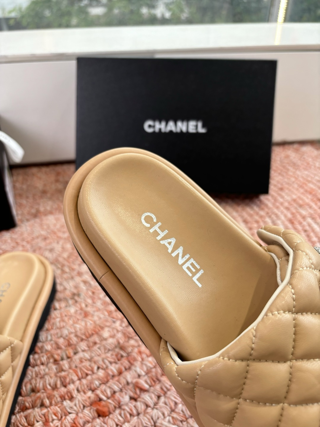 🌾G021顶级品质Louis vuitt路易威蹬lv面包拖拖限定款居家酒店拖鞋 皮草拖鞋頂级品质🔝水貂打