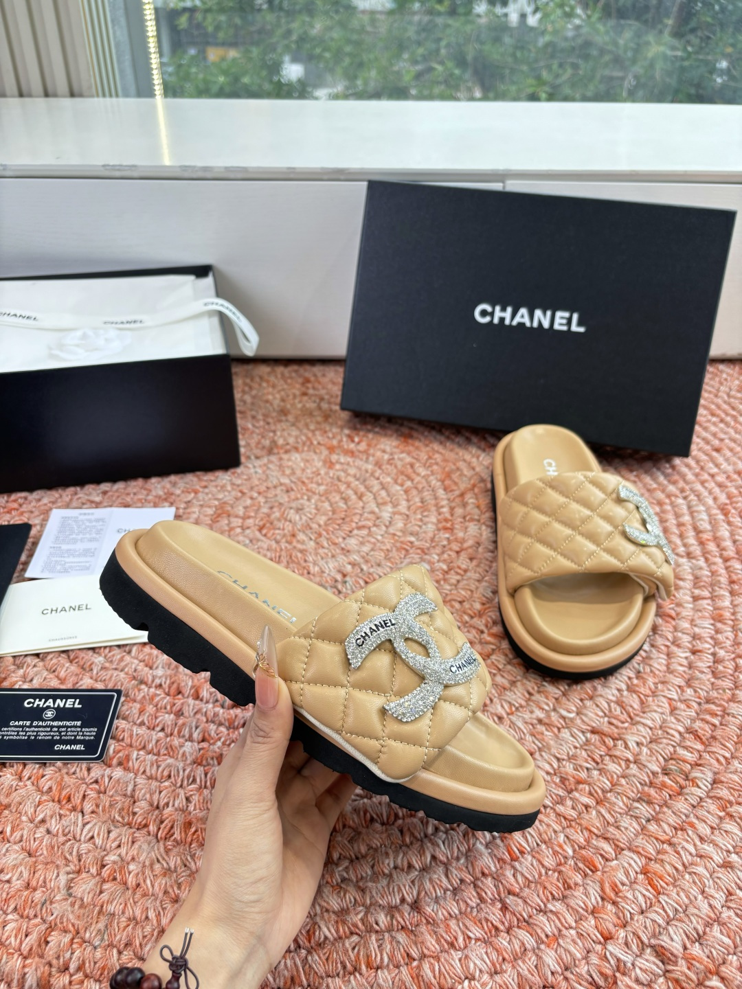 🌾G021顶级品质Louis vuitt路易威蹬lv面包拖拖限定款居家酒店拖鞋 皮草拖鞋頂级品质🔝水貂打