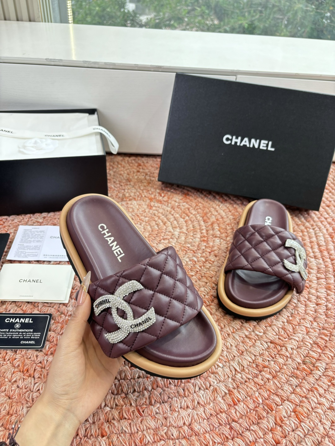 🌾G021顶级品质Louis vuitt路易威蹬lv面包拖拖限定款居家酒店拖鞋 皮草拖鞋頂级品质🔝水貂打