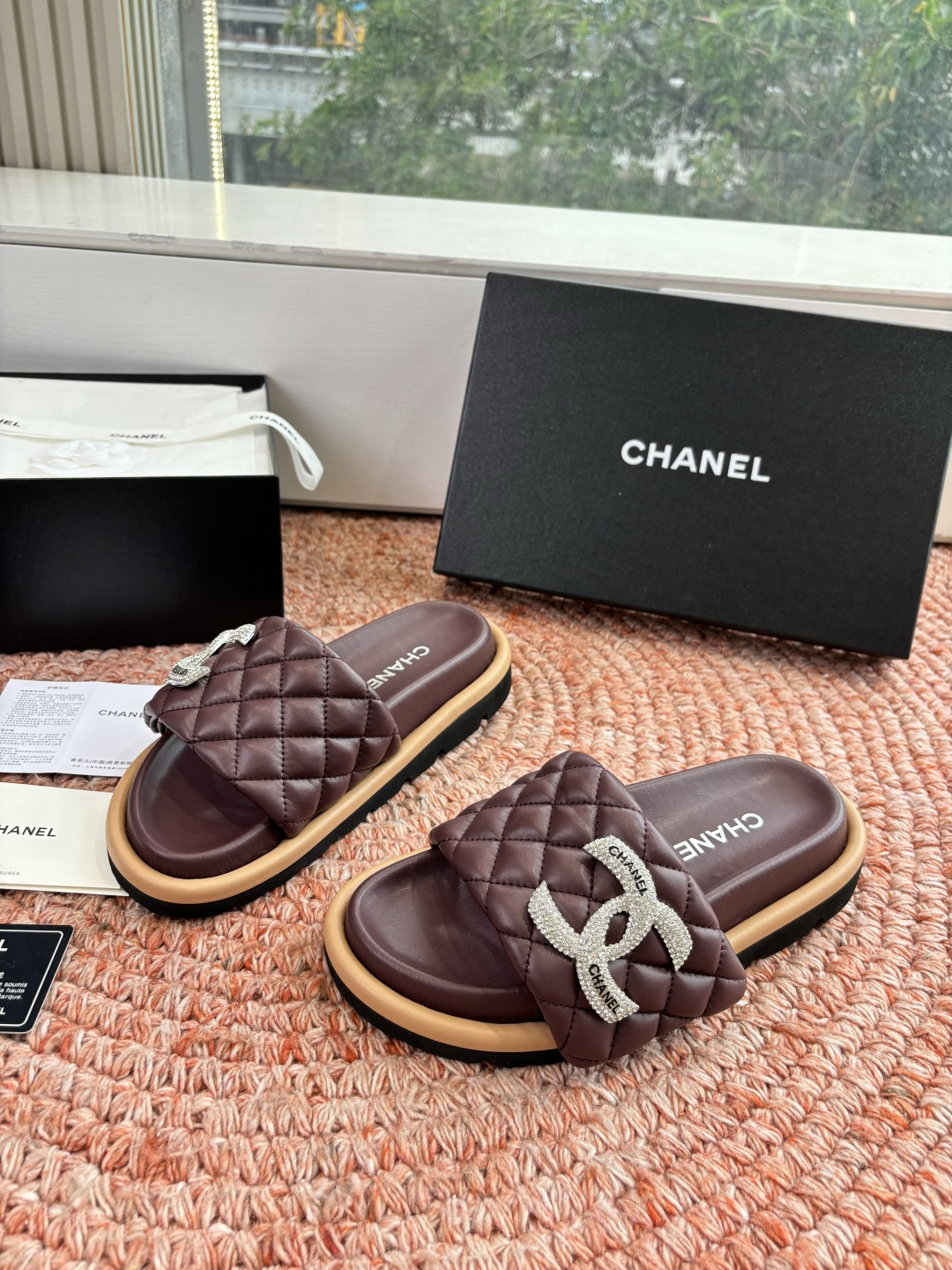 🌾G021顶级品质Louis vuitt路易威蹬lv面包拖拖限定款居家酒店拖鞋 皮草拖鞋頂级品质🔝水貂打