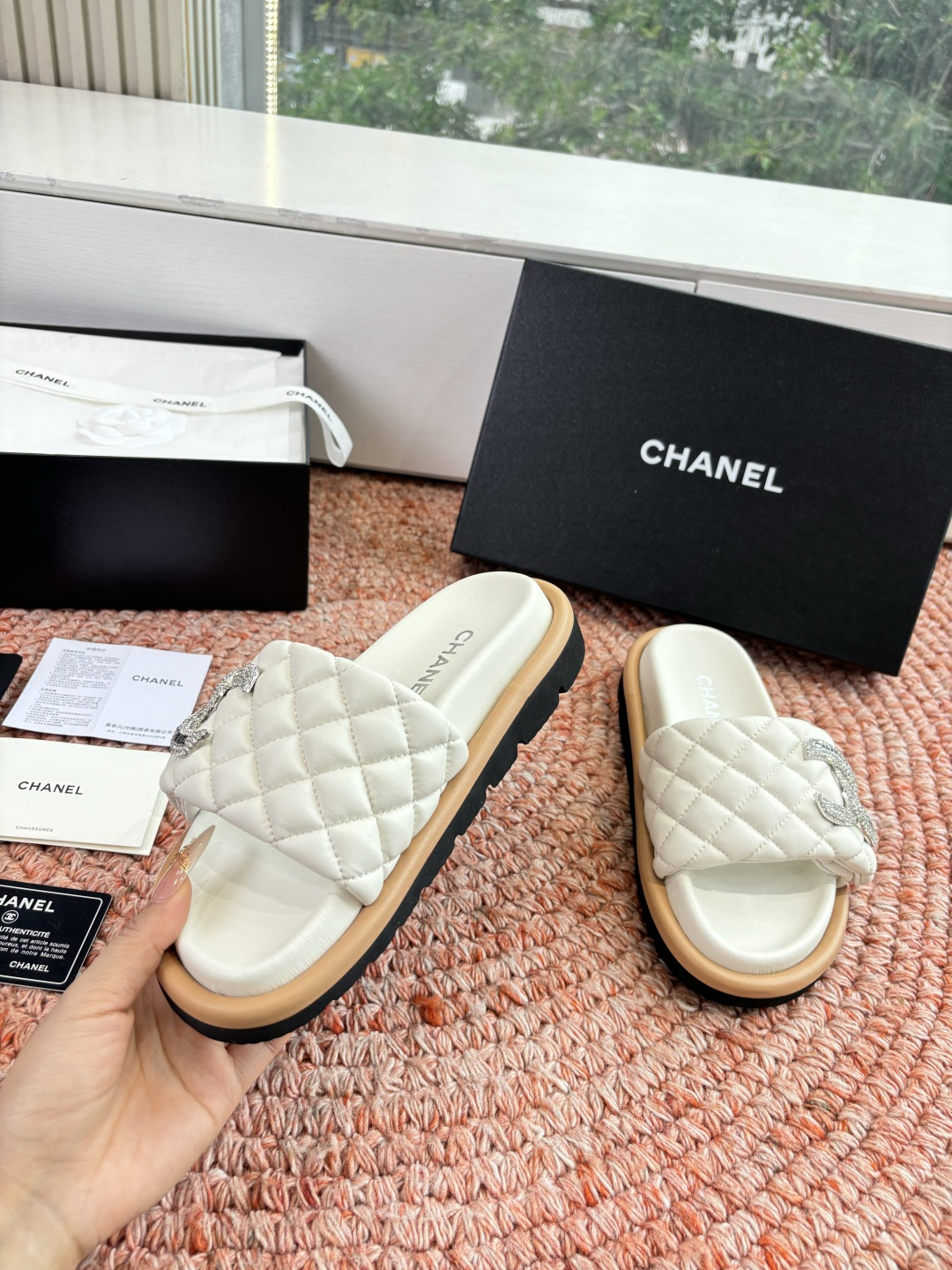 🌾G021顶级品质Louis vuitt路易威蹬lv面包拖拖限定款居家酒店拖鞋 皮草拖鞋頂级品质🔝水貂打