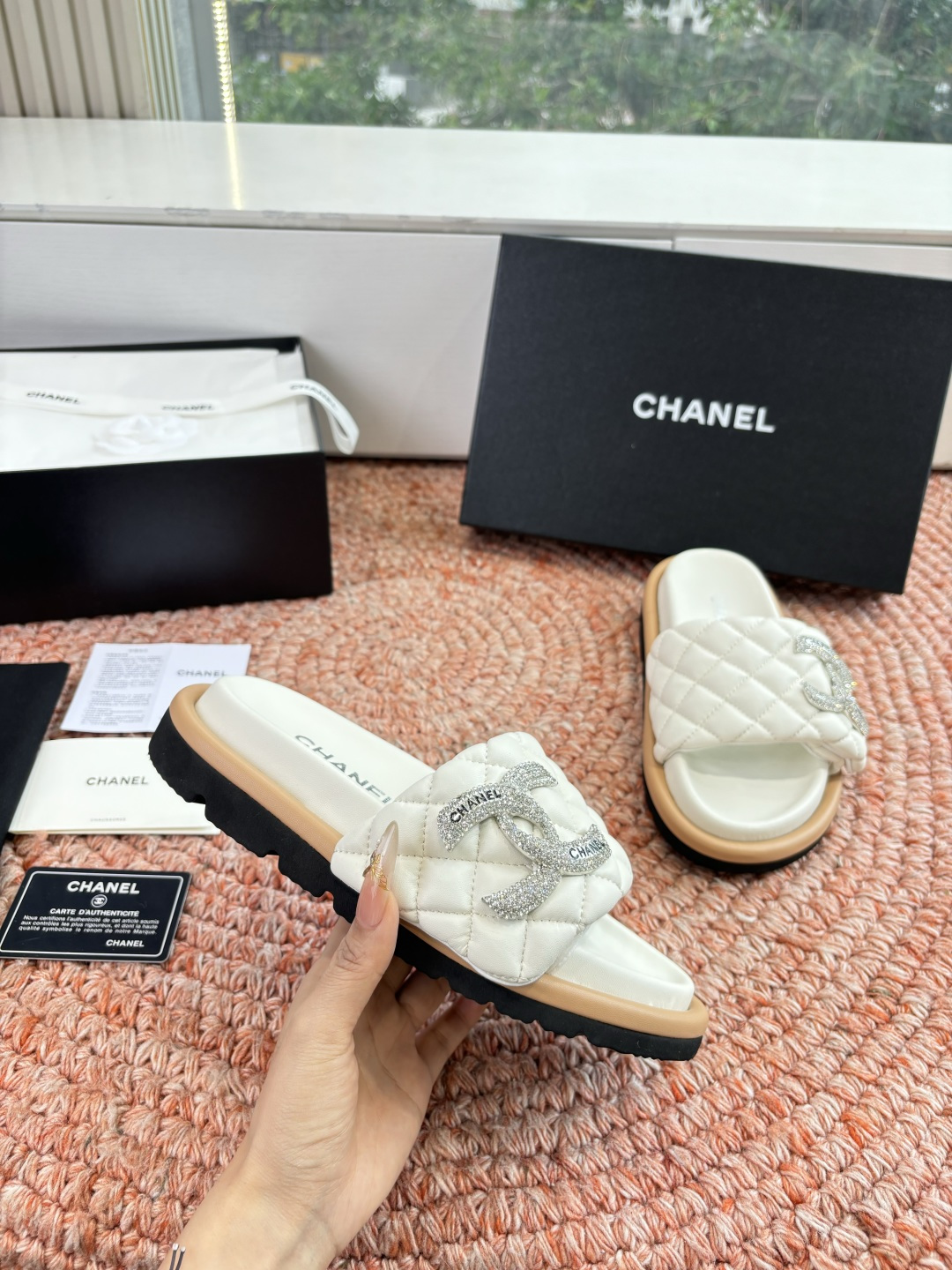 🌾G021顶级品质Louis vuitt路易威蹬lv面包拖拖限定款居家酒店拖鞋 皮草拖鞋頂级品质🔝水貂打