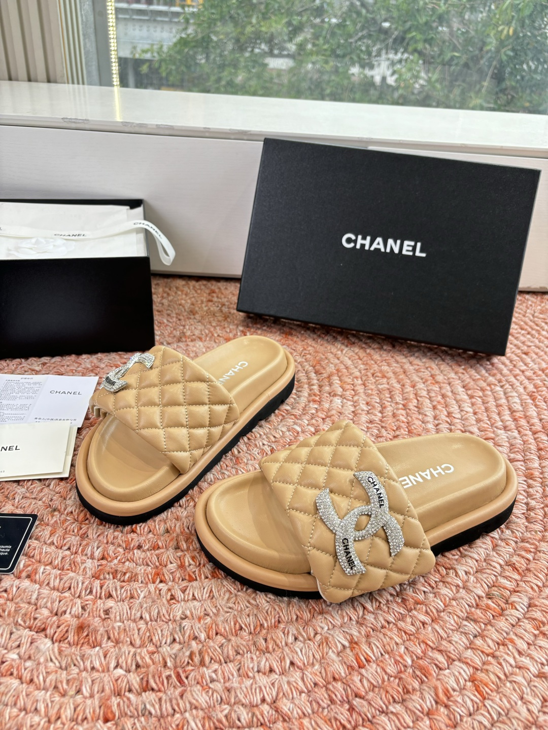 🌾G021顶级品质Louis vuitt路易威蹬lv面包拖拖限定款居家酒店拖鞋 皮草拖鞋頂级品质🔝水貂打