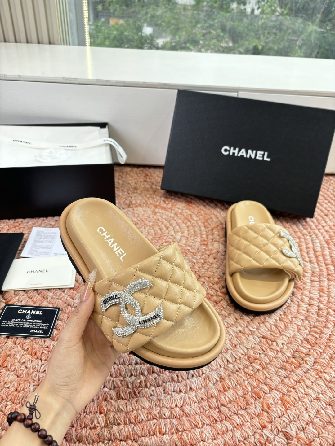 🌾G021顶级品质Louis vuitt路易威蹬lv面包拖拖限定款居家酒店拖鞋 皮草拖鞋頂级品质🔝水貂打