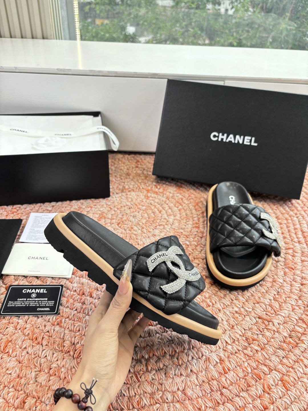 🌾G021顶级品质Louis vuitt路易威蹬lv面包拖拖限定款居家酒店拖鞋 皮草拖鞋頂级品质🔝水貂打