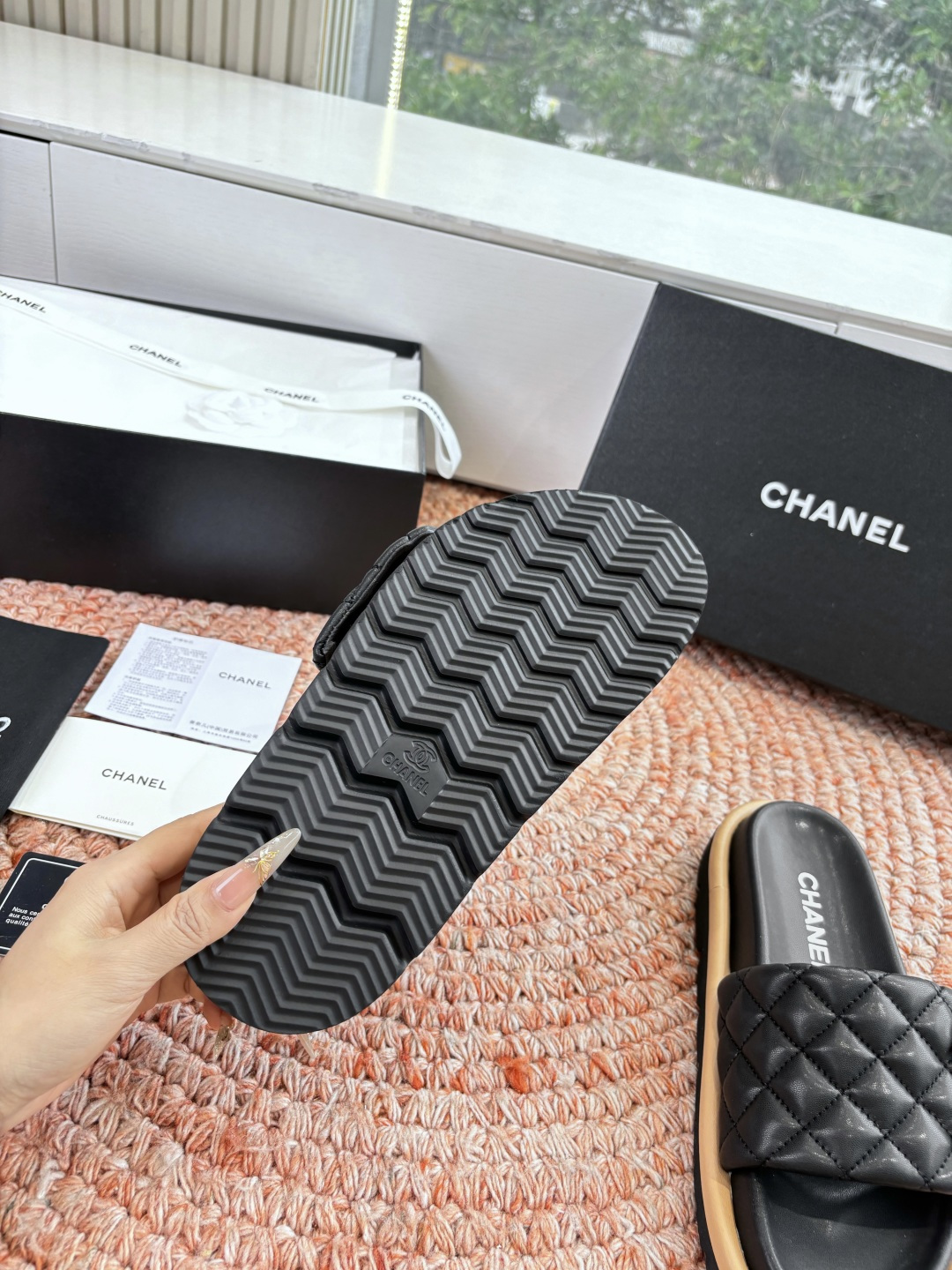 🌾G021顶级品质Louis vuitt路易威蹬lv面包拖拖限定款居家酒店拖鞋 皮草拖鞋頂级品质🔝水貂打