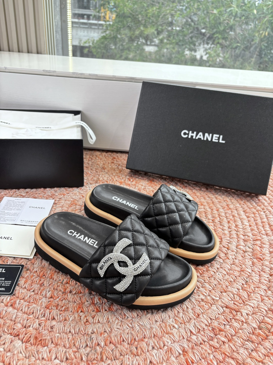 🌾G021顶级品质Louis vuitt路易威蹬lv面包拖拖限定款居家酒店拖鞋 皮草拖鞋頂级品质🔝水貂打