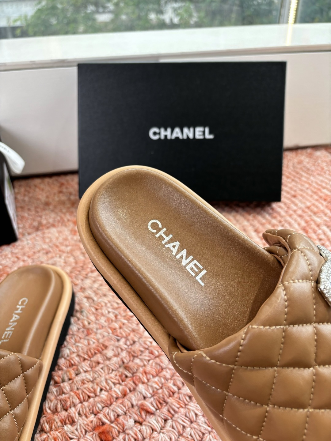 🌾G021顶级品质Louis vuitt路易威蹬lv面包拖拖限定款居家酒店拖鞋 皮草拖鞋頂级品质🔝水貂打