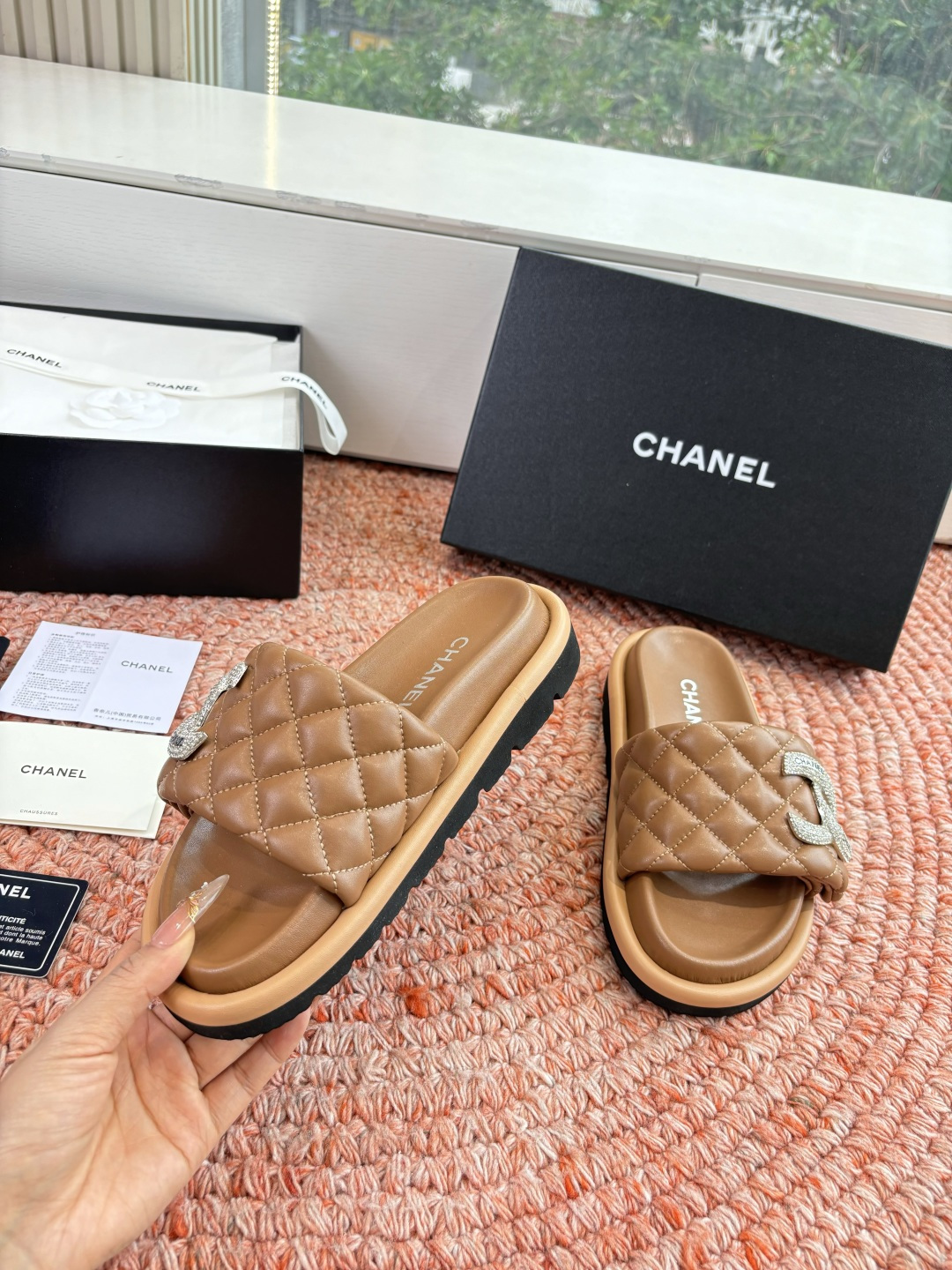 🌾G021顶级品质Louis vuitt路易威蹬lv面包拖拖限定款居家酒店拖鞋 皮草拖鞋頂级品质🔝水貂打