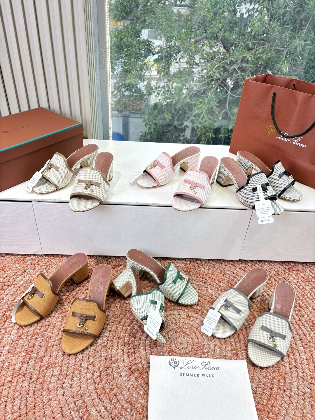 🌾G131😁Loro piana代购级拖鞋lp这款亚麻帆布拖鞋搭配饰有Loro Piana My Cha