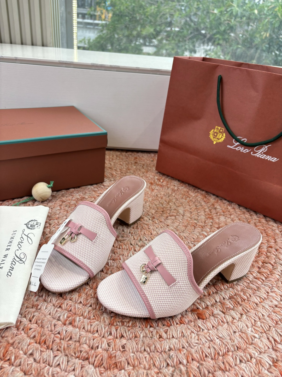 🌾G131😁Loro piana代购级拖鞋lp这款亚麻帆布拖鞋搭配饰有Loro Piana My Cha