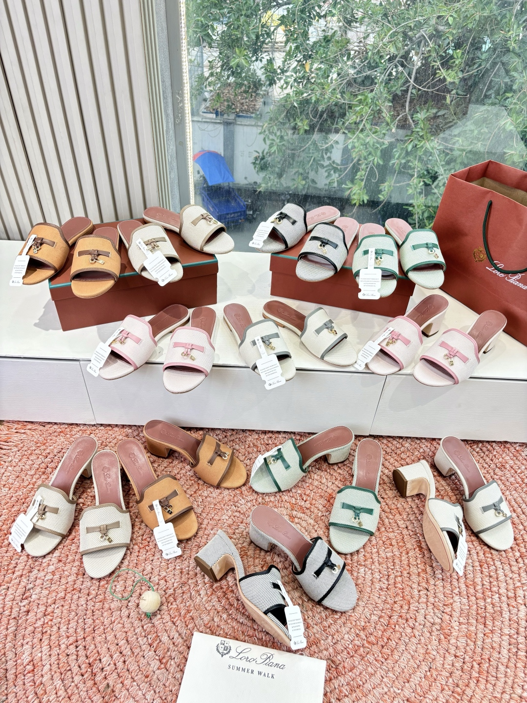 🌾G131😁Loro piana代购级拖鞋lp这款亚麻帆布拖鞋搭配饰有Loro Piana My Cha