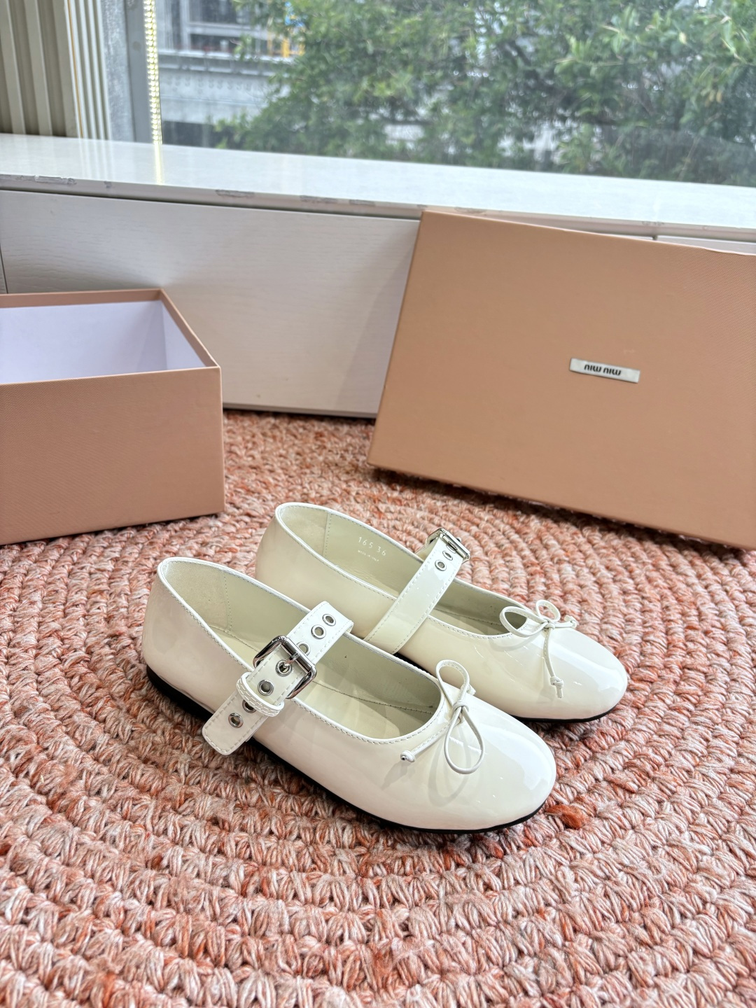 🌾G027代购级Miu Miu 缪缪玛丽珍单鞋女士蝴蝶结装饰缎面芭蕾舞独家高版 Miu Miu新款平底芭