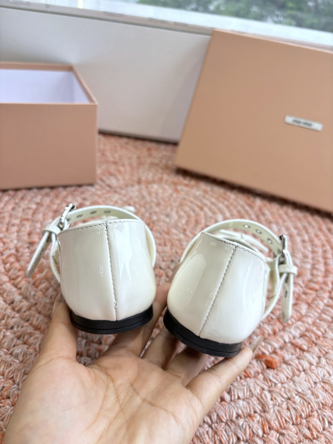 🌾G027代购级Miu Miu 缪缪玛丽珍单鞋女士蝴蝶结装饰缎面芭蕾舞独家高版 Miu Miu新款平底芭