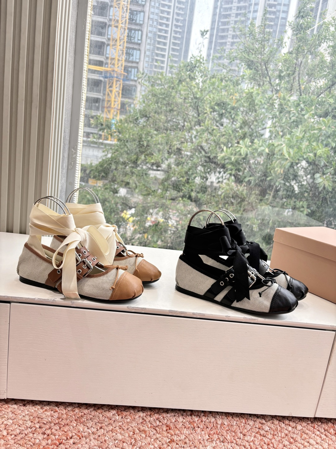 🌾G027代购级Miu Miu 缪缪玛丽珍单鞋女士蝴蝶结装饰缎面芭蕾舞独家高版 Miu Miu新款平底芭