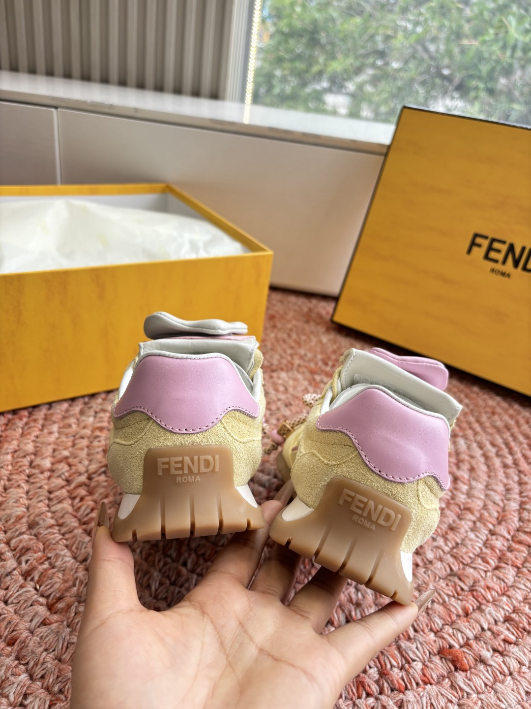 🌾G029顶级品质𝐅𝐄𝐍𝐃𝐈｜26春夏新款Wave Pulsea魔术贴德训阿甘鞋把春天穿在脚上立体花朵装