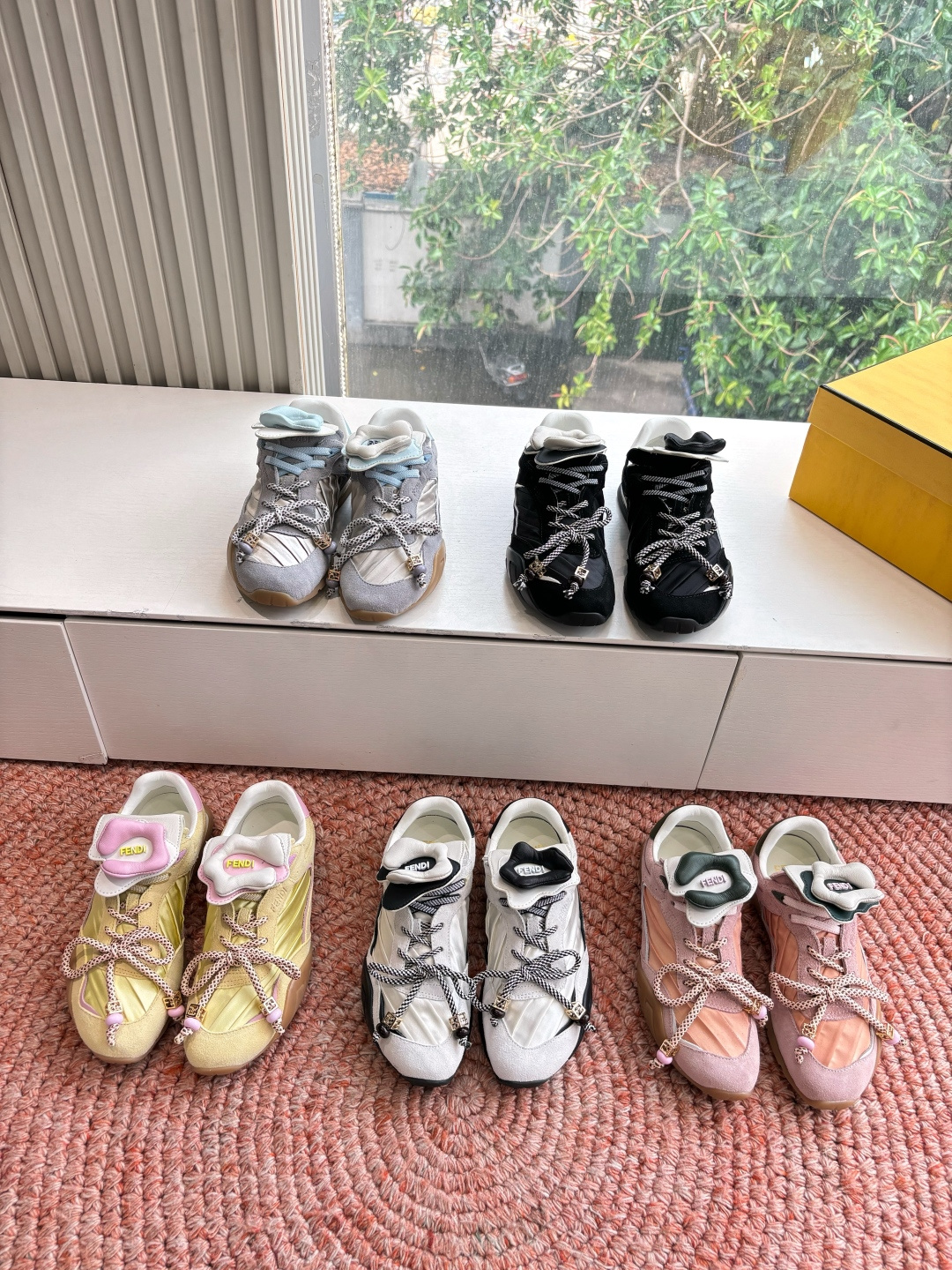 🌾G029顶级品质𝐅𝐄𝐍𝐃𝐈｜26春夏新款Wave Pulsea魔术贴德训阿甘鞋把春天穿在脚上立体花朵装