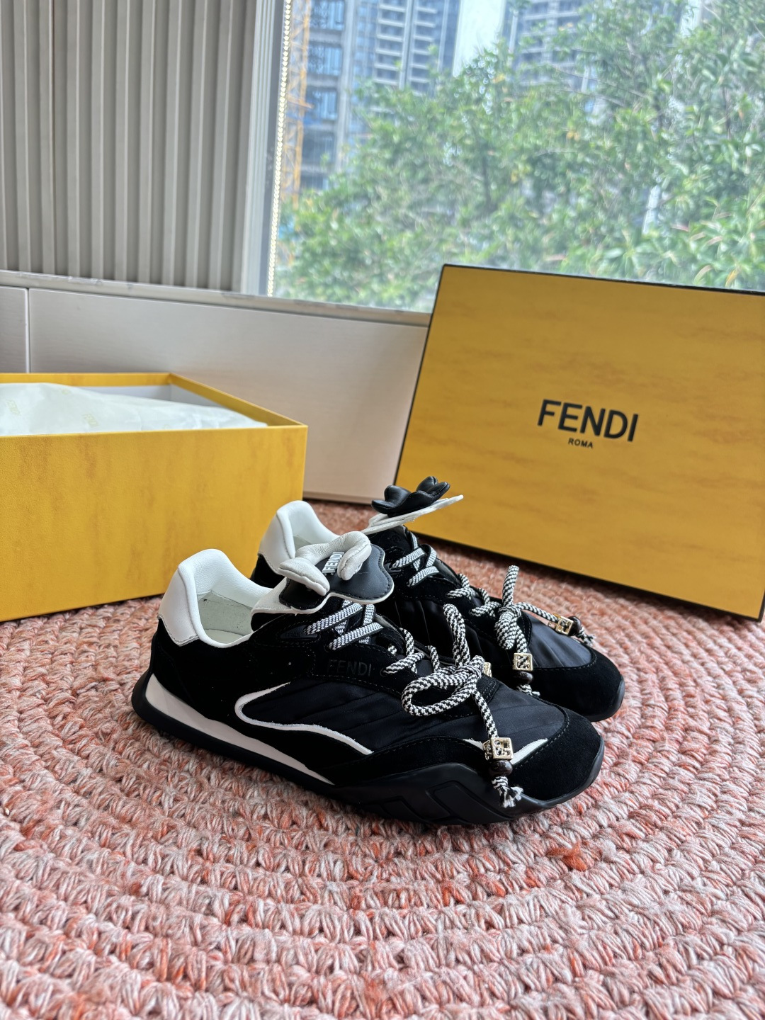 🌾G029顶级品质𝐅𝐄𝐍𝐃𝐈｜26春夏新款Wave Pulsea魔术贴德训阿甘鞋把春天穿在脚上立体花朵装