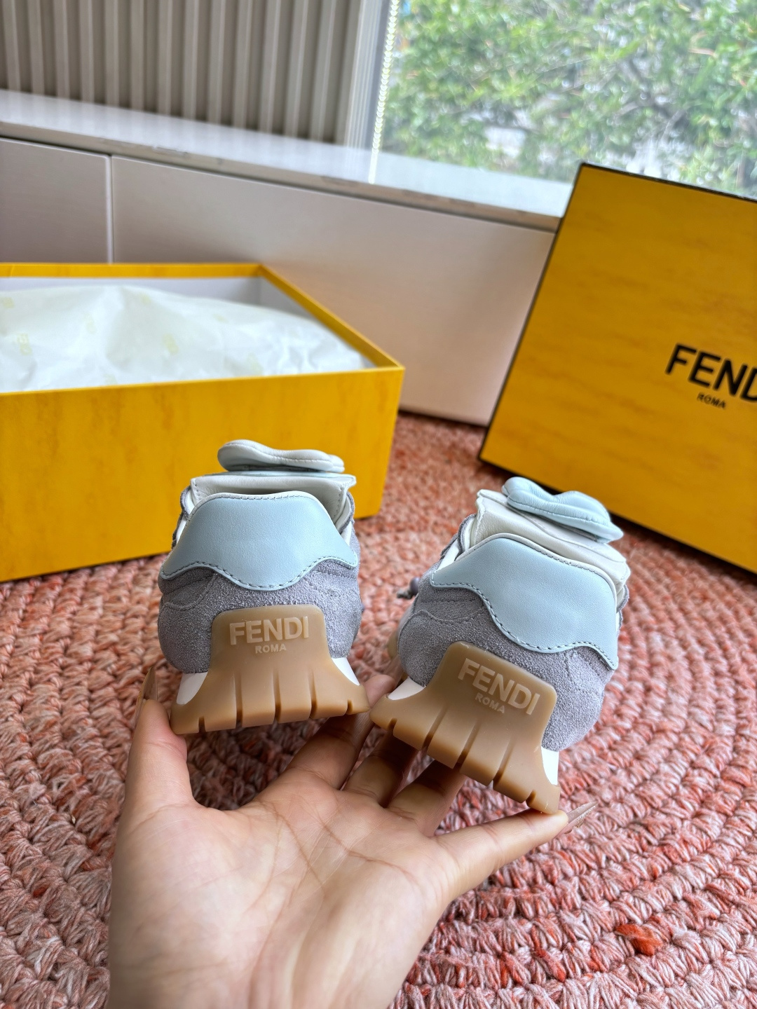 🌾G029顶级品质𝐅𝐄𝐍𝐃𝐈｜26春夏新款Wave Pulsea魔术贴德训阿甘鞋把春天穿在脚上立体花朵装