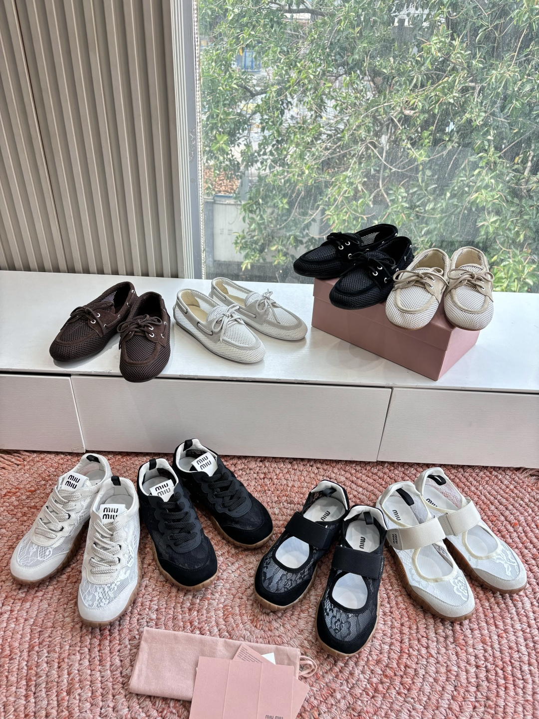 🌾G021所见即所得顶级品质Miu Mi* 2026 deck shoes 麂皮船鞋乐福鞋miumiu家